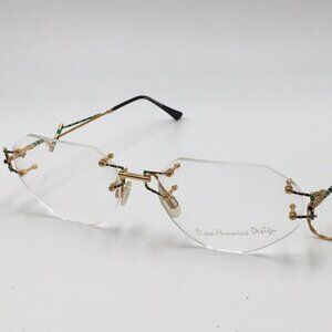 Glasses Technica T2 D. von Hunnius Design Real Gold 22KT Plated Size M 1980er 01
